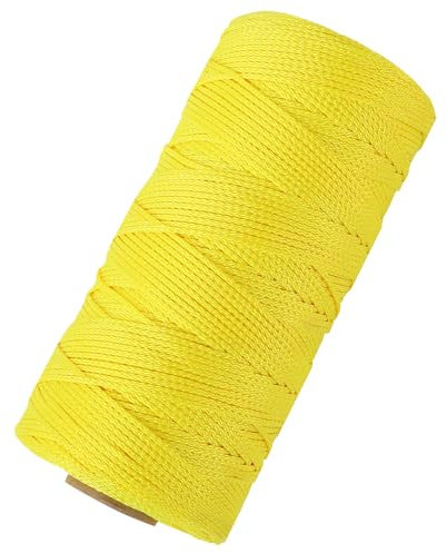 SDLTHR Filo da muratore in nylon intrecciato #24, 100% nylon ad alta resistenza, corda di alta qualità da appendere in muratura, per corde paesaggistiche, marcatori di proprietà, creatore di corde da