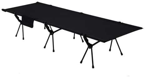 OYWEHECE Campingbett, leicht zusammenzubauendes Klappbett für Camper bis zu 1,88 m oder 136 kg, ideal zum Campen, Entspannen und Schlafen in erhöhter Lage,G