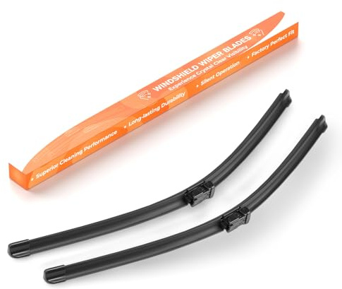 GEARCELL Front Winscreen Wiper Blade Set Compatible for Ford Transit | Custom 2012-2021, Automotive Replacement windscreen Wiper Blades Easy Install 30+28 (Set of 2)