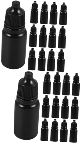 minkissy 48 Pz Flacone Di Collirio Bottiglia Di Liquido Per Gli Occhi Flaconi Contagocce Spremere Le Bottiglie Contenitore Di Olio Essenziale Flaconi Dosatori Di Collirio Pe Plastica