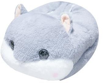 Calentador de pies,diseño animalitos,Calefactor sin electricidad para pies,zapatillas de peluche,Talla unica,Comodos,Perfecto para evitar frio (RATON)