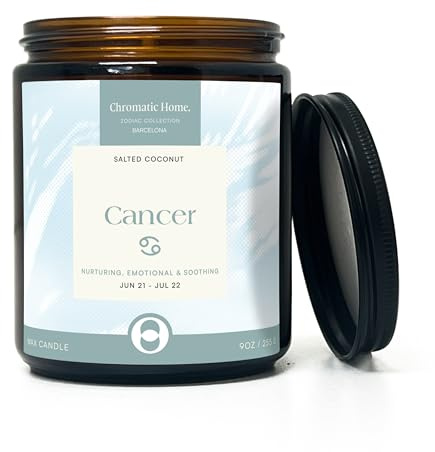 Astrology gifts para women, Candelas del Zodiaco 9oz con 50hs de quema, Regalos para cumpleaños de junio y julio