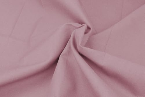 Meterware: 1 m Stoff (Baumwollstoff), 155 cm breit, 100% Baumwolle, OEKO-TEX 100, altrosa
