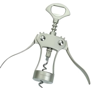 BRANDANI Utensile Cucina Cavatappi Elegance 51384 Champagne Satinato Lega di Zinco 18,5x6cm