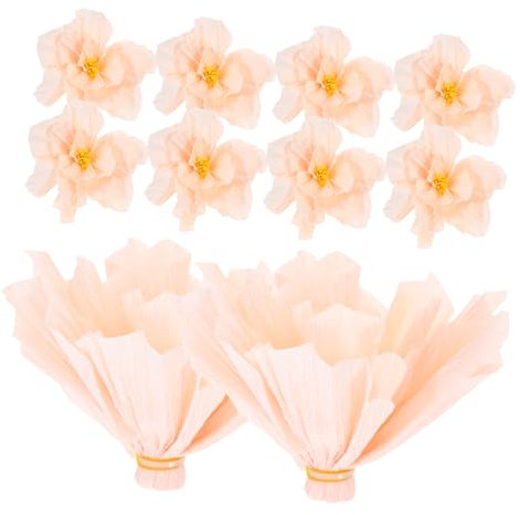 SEWOART 10 Stück Krepppapier-blumen Dekoration 3d-papierblumen Für Wandhintergrund Hochzeit Geburtstagsparty