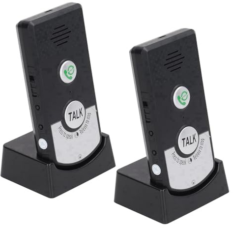 Intercomunicador de Voz Bidireccional, Intercomunicador Inalámbrico de Largo Alcance, Timbre para Interiores y Exteriores, Ideal para Hogares, Hospitales y hoteles.