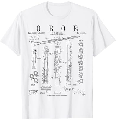 Impression de hautbois Vintage Verni T-Shirt