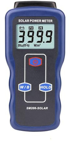 SM206 Compteur d'énergie solaire numérique Appareil de mesure du rayonnement solaire Appareil de mesure du rayonnement solaire