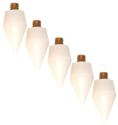DIYEAH 5pcs Recharges en Cire pour Stylo Art Diamant en Métal Blanc, Accessoires pour Peinture Diamant, Maintien Sécurisé des Forets Diamantés, pour Débutants