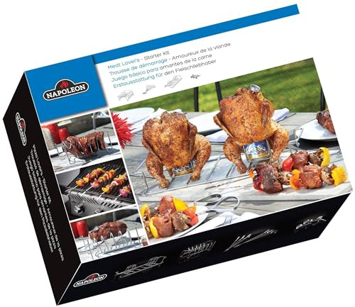 Napoleon Starter-Set für Fleisch-Liebhaber, Silber, 33.5 x 18 x 22 cm, 1 ml, 90001