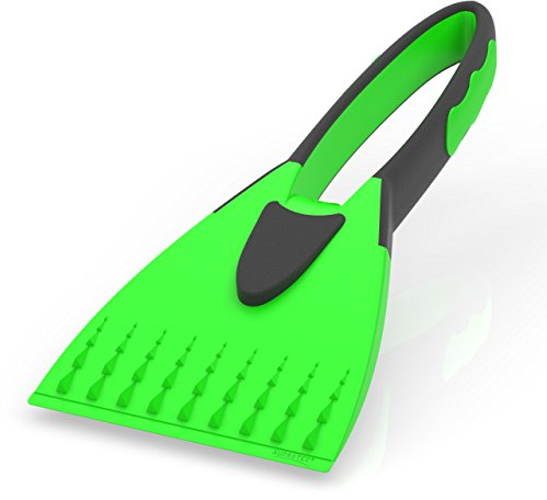 AUPROTEC Raschietto per Ghiaccio 2K con Manico Morbido Integrato - Colore: Verde