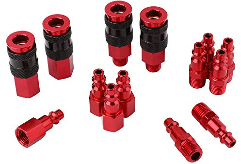 WYNNsky 1/4'' Air Compressor Hose Fittings, Universal Air Coupler, 14 Pieces Air Compressor Accessories Kit