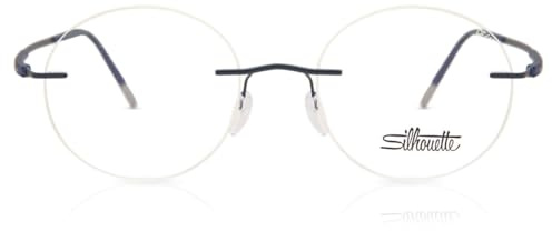 Silhouette Titan Dynamics Contour 5540 4540 48 Unisex Brille, marineblau, 48 EU