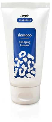 EVOBEAUTÉ Shampoo Anti Aging Formula 150ml I Vitalisierendes Shampoo bei dünner werdendem Haar I Anti-Aging-Kur mit sanfter Reinigung
