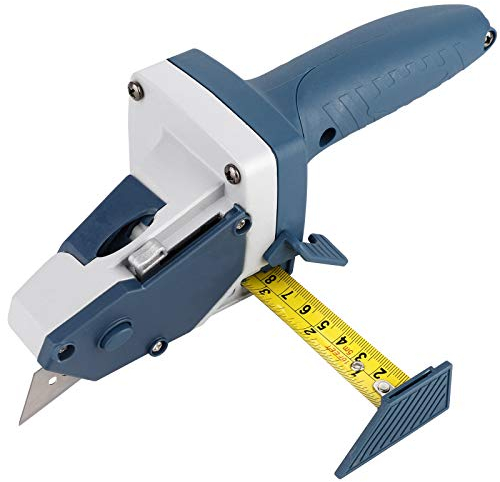 Tragbares Gipskarton-Schneidewerkzeug, Gipskartonschneider, Trockenbau-Schneidelineal, Artefakt-Werkzeug mit Maßstabsbrett, Handsägen, Handfliesenschneider, Praktisch Zum Messen, Markieren und(Blau)