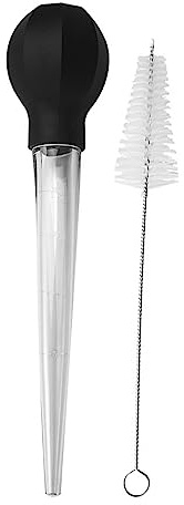 Haletia Turkey Baster Essential Kitchen Gadget for Basting While Roasting, Turkey Oil Dropper with Cleaning Brush for BBQ Grill Baking Kitchen Cooking (1)
