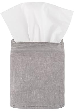 blomus Kosmetiktuchbox TISU | 100% Leinen | Farbe Satellite | Textile Eleganz