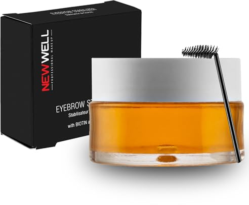 NEWWELL Eyebrow Augenbrauen Lifting Set Gel Wachs, Augenbrauen Pomade mit Biotin und Keratin, Wasserfest, Transparent