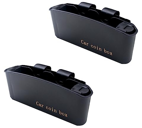 CALLARON Caja de Almacenamiento para Puerta de Coche Pp Negro 2 Piezas