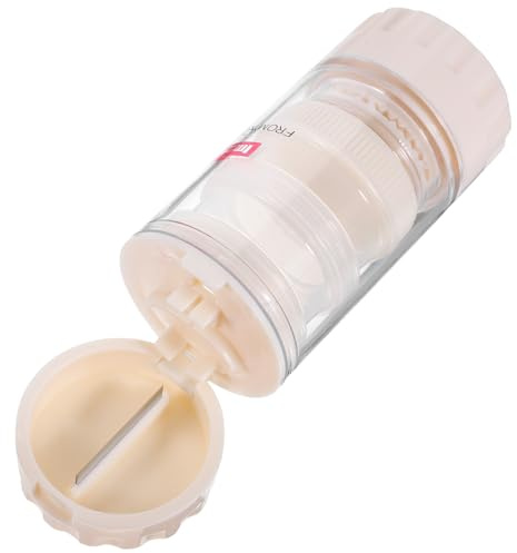 Gatuida Contenitore Portatile Per Medicinali E Bicchiere Per Acqua Per Uso Domestico Pratico Per Tablet