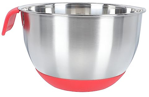 GRIRIW 1Stk Schneebesen aus Edelstahl Rührschüsseln backen Verschachtelung von Vorbereitungsschalen Eier Salatschüssel küche schüssel Anti-Rutsch-Aufbewahrungsschale mit Container