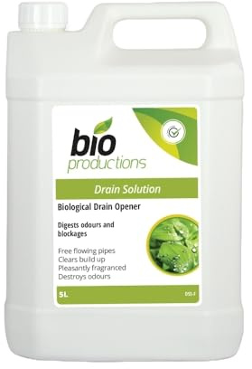 Eco Biological Drain Cleaner 5 Ltr Enzymes - Bio Productions DRAIN SOLUTION