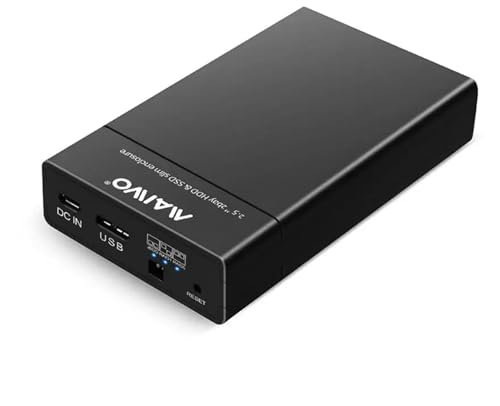 Vitesse Rapide 2 Baies USB3.0 boîtier de Disque Dur Double 2.5 Pouces Disque Dur Raid boîtier de Stockage RAID0 RAID1 JBOD WIN8 Win10 Mac