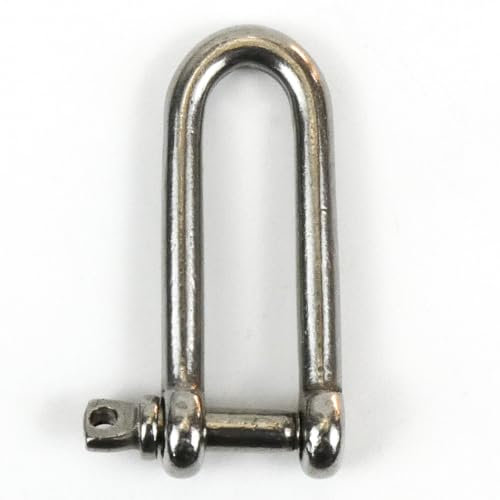 DAUMLINK® 2 manilles rondes longues, matériau : acier inoxydable A4/Aisi 316 (2 pièces), connecteur de chaînes ou de tampons aux œillets (4 mm)