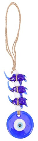 ABOOFAN Evil Eye Anhänger Glasauge Blaues Auge Wanddeko Hängend Türkisches Design Glücksbringer Schutz für Zuhause und Auto Wohnaccessoire