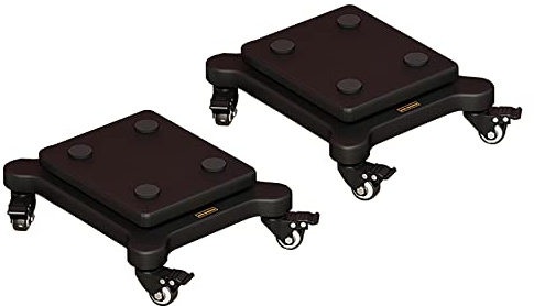 Pieds d'Enceintes Supports d'enceintes 2pc, supports d'enceintes pour son surround avec roues universelles verrouillables et fixes, plusieurs tailles, peuvent contenir des enceintes satellites et de p