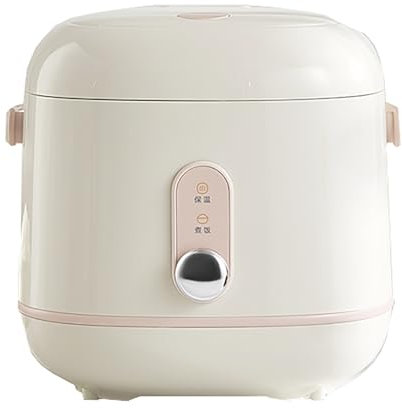 Cuiseur à riz (1,2 L) Mini cuiseur à riz domestique for 1 à 2 personnes avec pot intérieur antiadhésif, petit cuiseur à riz portable de voyage avec fonction de maintien au chaud Rice Cooker
