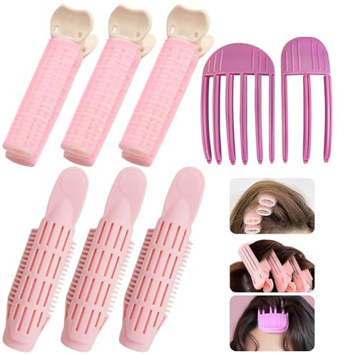 8 Stück Volumen Clips Haare Lockenwickler Kurze Haare Wickler für Haare Volumen Lockenwickler für Kurze Haare für Den Haaransatz Natürliche Lockenwickler Sofortige Haar-Styling-Werkzeuge