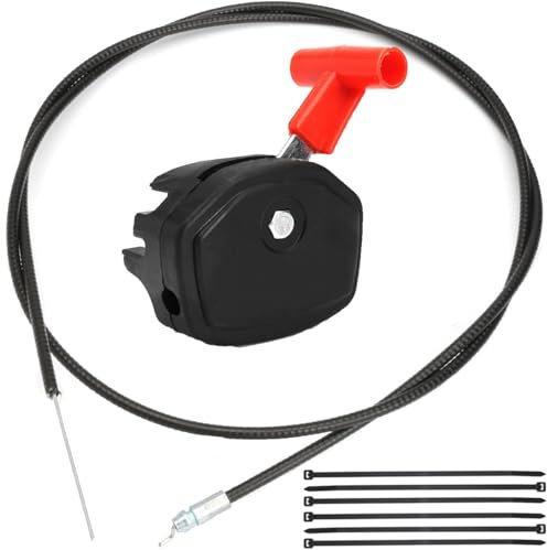 ZAMDOE Interrupteur de câble d'accélérateur Universel pour Tondeuse à Gazon de 56 Pouces, Levier de Commande, Interrupteur de boîte d'accélérateur, régulateur pour Tracteur à Gazon à Pousser