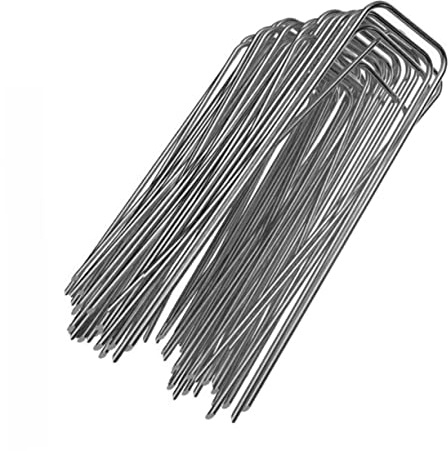 TOYANDONA 50piezas Clavos Forma para Fijar Césped Herramienta para Fijar Césped para Jardín y Eliminar Malezas