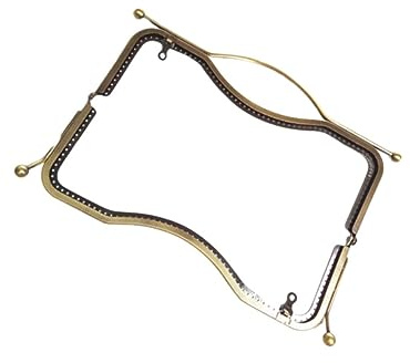 LIFKOME Marco para Bolso Metálico con Cierre Labio Relieve Resistente al Óxido para Fabricación de Monedero y Bolso DIY