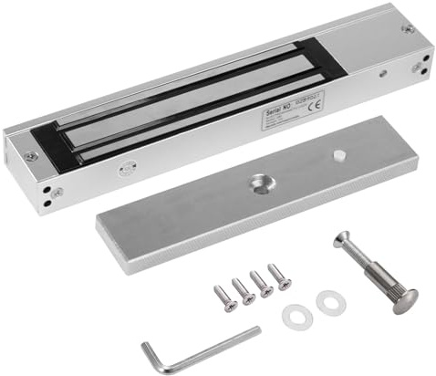 XYBkey Serrure électromagnétique pour porte simple 280 kg Force de maintien 12 V NC pour système de contrôle d'accès Serrure magnétique à porte unique