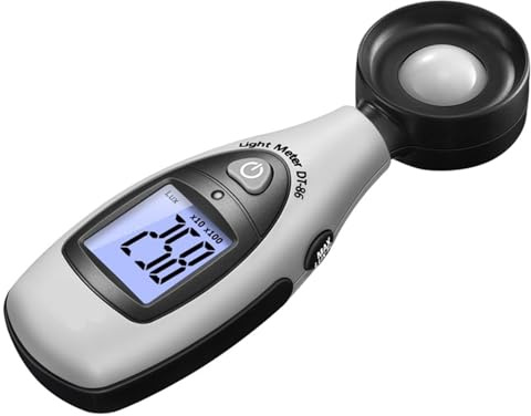 luxmetro digitale, DT86 40000Lux Mini Misuratore Di Luce Digitale Lux Luminometro Tester per Case Agricoltura Magazzini