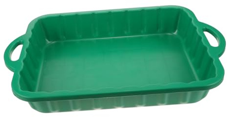 Alipis Vaschetta di Drenaggio Olio Auto in Plastica Resistente, Leccarda Raccoglitore di Rifiuti Bordi Anti-perdite, Vaschetta Impilabile per Manutenzione e Cambio Olio Veicoli