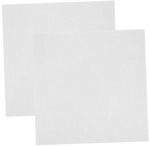 DECOMELODY 2 Stück Schallschutzpaneele Wand Selbstklebende Akustikplatten Weiß Schalldämmende Filz Schallabsorber für Studio Heimkino und Büro