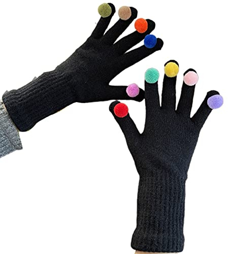 Kalttoy Warme Fäustlinge für Studenten, Vollfinger, bunt, dekorativ, Fäustlinge für Damen, Winter, Fahrradzubehör, Herren, winddicht, Vollfinger, einfarbig, Radfahren