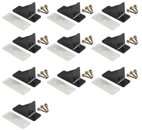 REITINGE Efficaci paraneve proteggono dalla neve scorrevole per tetti metallici con guarnizione e viti a rondella in neoprene, confezione da 10 pezzi