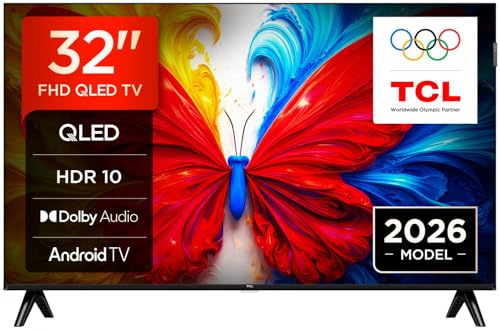 TCL 32S5L - Tv 32 Pollici Smart Tv Full HD DVB-T2 H.264, H.265 Nero Classe Energetica F