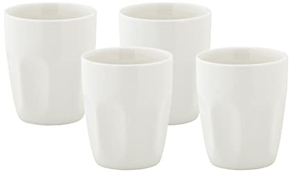 Maxwell & Williams DV0189 Kitchen Tassen-Set aus Porzellan, Weiß, 200 ml