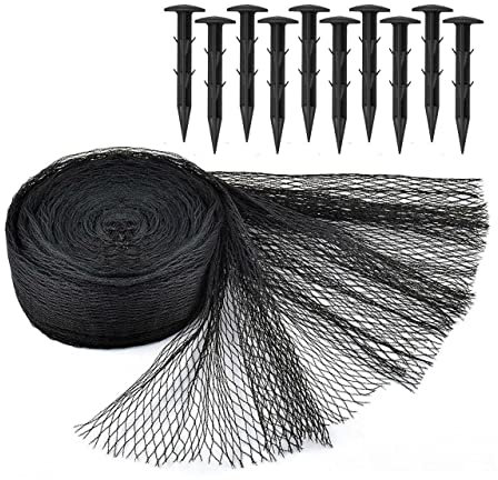 Pond Cover Net - Garden Koi Fish Pond Pool Netting Heron Fox Protector + Pegs New (6 x 5m Pond Protection Kit with 10 Pegs)