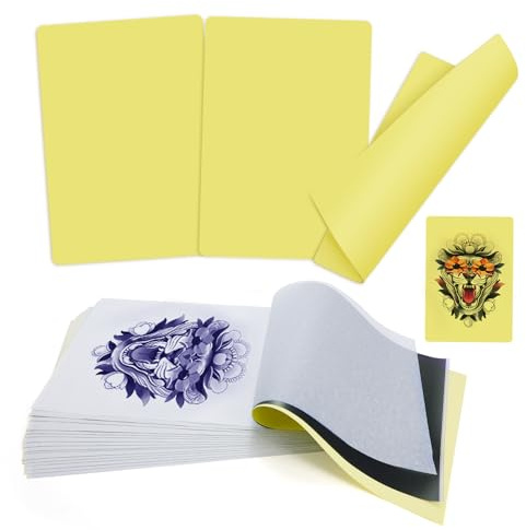TATELF 3mm Tattoo Übungshaut Set 3 Stück Kunsthaut &20 Blatt Transferpapier | Weiche Silikonpolsterung, beidseitig nutzbar 20x30cm. Ideal zum Üben von Tattoo-Motiven für Anfänger & Profis.