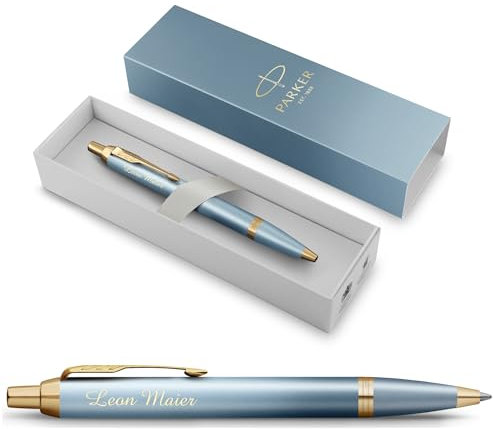 PARKER IM Rituals Turquoise Green Kugelschreiber mit Gravur | Premium Stift | Geschenkbox | personalisiertes Geschenk | | Geburtstag (Turquoise Green)