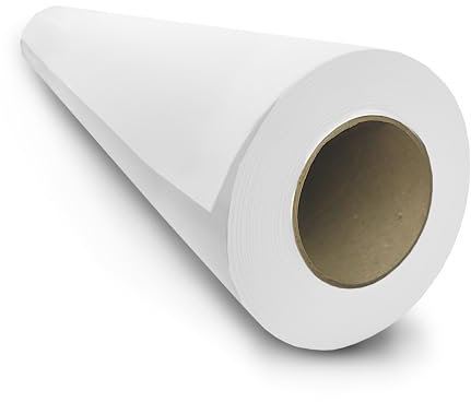 Zeichenpapier Rolle, 50m Weiße Papierrolle, papier CAD