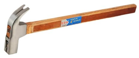 SOLUSTRE 1Stk Klauenhammer Klauenhämmer Heftklammerentferner kleiner Eisenhammer thehomeuse bastelbedarf funky werkzeug Hammer mit komprimiertem Holzstiel Nagelhammer ziehen hölzern Khaki