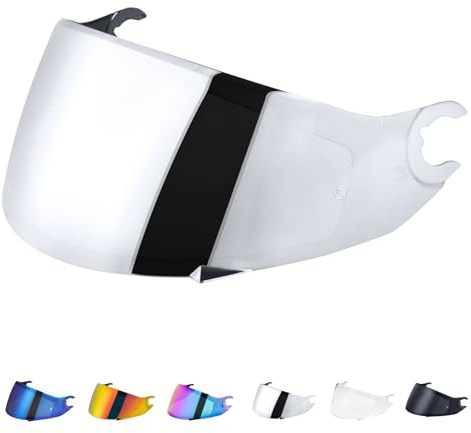 JQF Gear Motorradhelm Visier für SHARK D Skwal D-Skwal 2 Spartan Carbon | Helmvisier Motorrad Windschutz Helm Objektiv Visier Vollgesichts,Helmvisiere Zubehör Ersatz