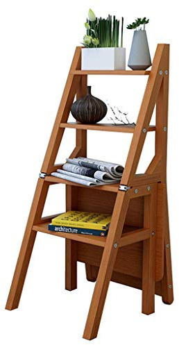Sgabello pieghevole in legno, portatile, leggero, multifunzionale, design creativo, per casa e giardino, carico massimo 150 kg